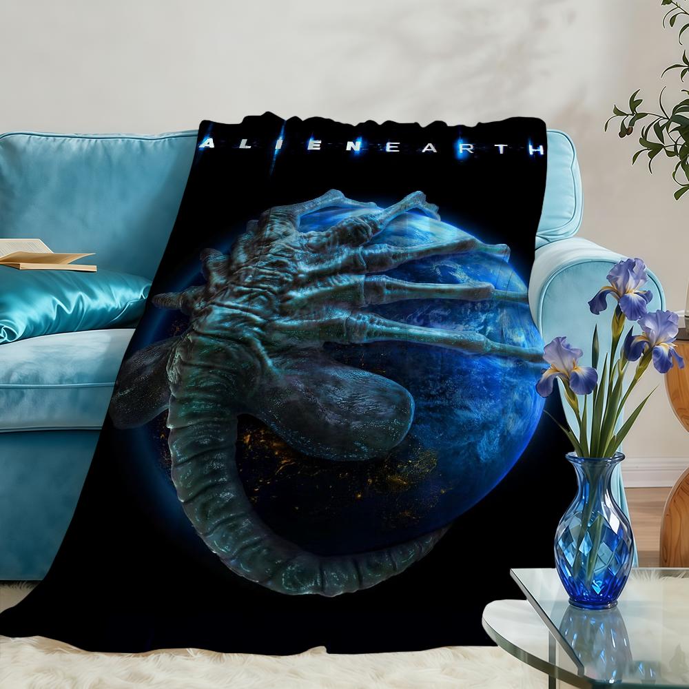 A-AlienS-ES E-EarthS-ES TV Blanket Throw Super Cosy Plush Living Room Sofa Couch Childish Birthday Gifts