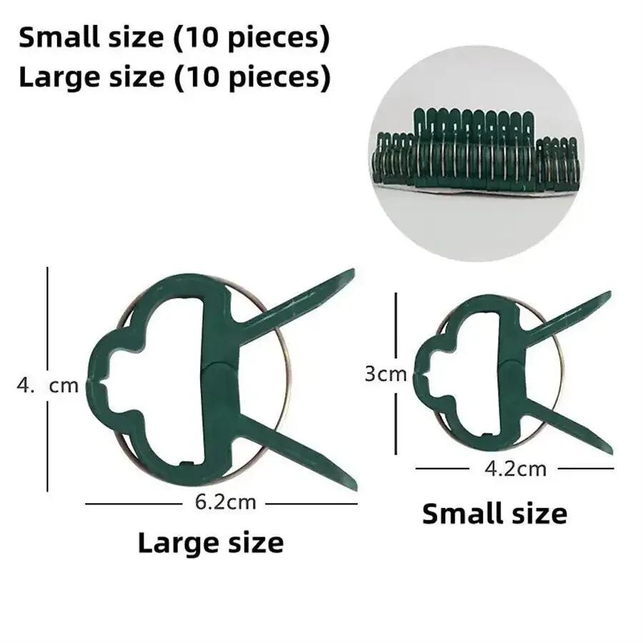 Plant Clips Reusable Greenhouse Bracket For Fixed Plants Vine Flower Seedling Tomatoes Support Garden Supplies