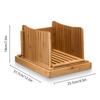 Bamboo Bread Slicer for Homemade Bread 3 Adjustable Thickness Foldable Easy To Clean Store Bread