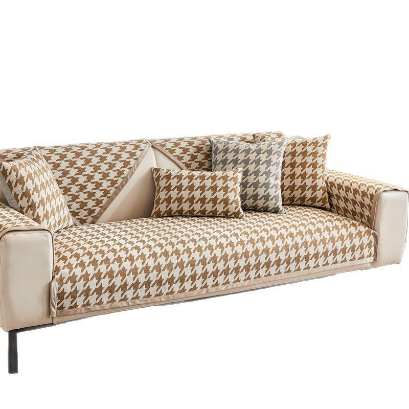 French Thousand Birds Sofa Cushion Universal Chenier Sofa Cover All-Inclusive Non-Slip Sofa Cushion Cushion Cover