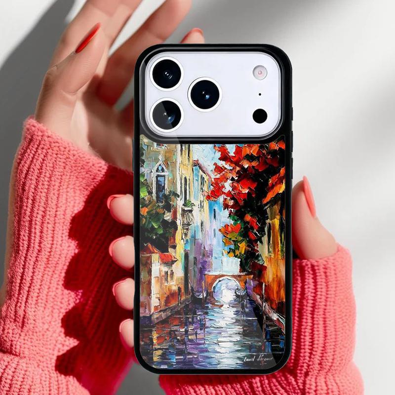 Colorful Rainbow Watercolor Phone Case for iPhone 17 16 15 14 13 Pro Max Back Cover for 12 11 Pro Coque
