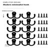 10/5Pcs Coat Hooks Wall-Mounted 2 Hole Towel Hanger For Coats Hat Clothing Home Storage Hook Wall Hook Towel Hanger For Hardware