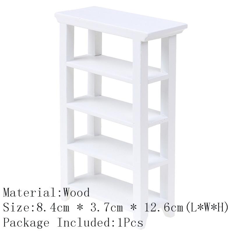 1/12 Dollhouse Miniature Rack Iron Shelf Flower Stand Decoration Accessories Handmade Playthings Present Children-Friendly