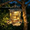 2026 Metal Retro Solar-Powered Hanging Bird Feeder Station for Outdoor Gardens
