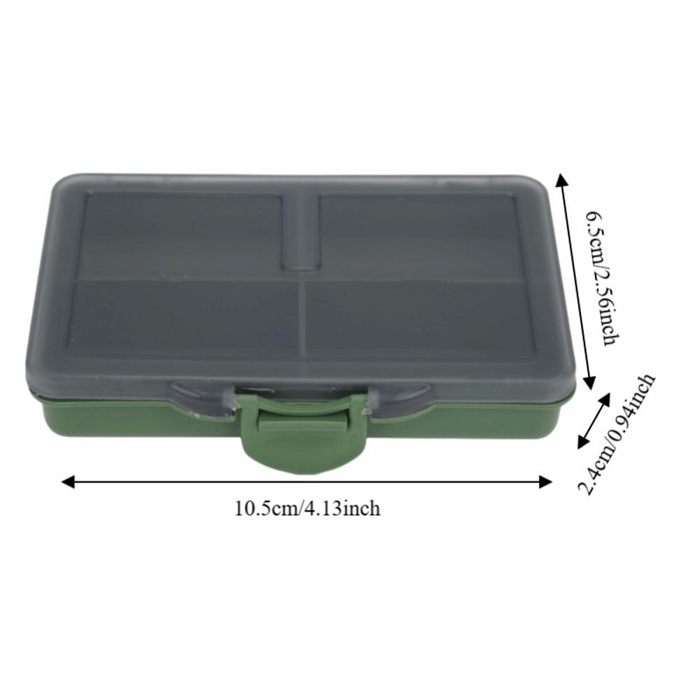 2PCS PP Fishing Tackle Box Mini Fishing Lure Box Durable Bait Storage Box  Carp Fishing