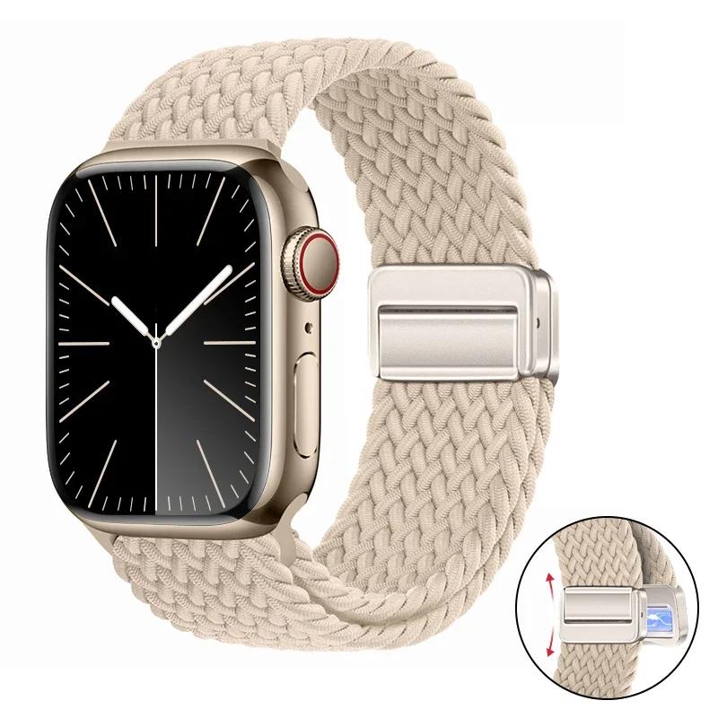 Nylon Bracelet for Apple Watch Band 10 9 8 7 46mm 42mm 45mm 41mm Ultra 2 49mm Strap for iWatch Series 6 5 4 3 SE 44mm 40mm Strap