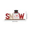 1pcChristmas Wooden Ornaments Letter Christmas Carols Snowman Desktop Creative Printed Ornaments Christmas Gifts
