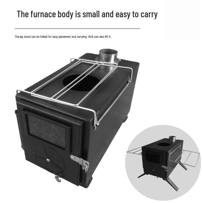 Portable Multifunctional Camping Tent Stove: Easy to Fold and Carry