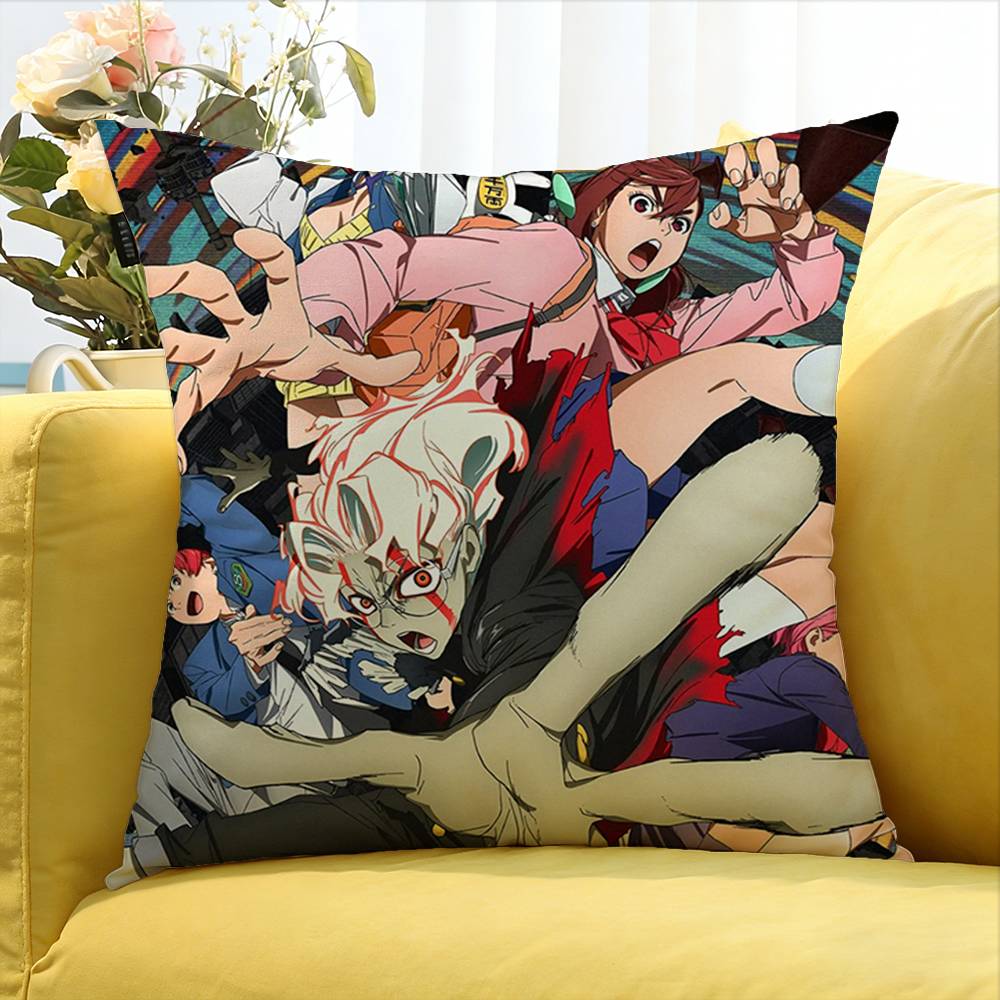Anime D-Dandandan Various Sizes Square Pillow Case For Car Home Bedchamber Decor