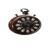 30 Cm Victoria Wall Clock, Vintage Style with Gold-Tone Frames, Brown Wood Frame, 1792 Collection