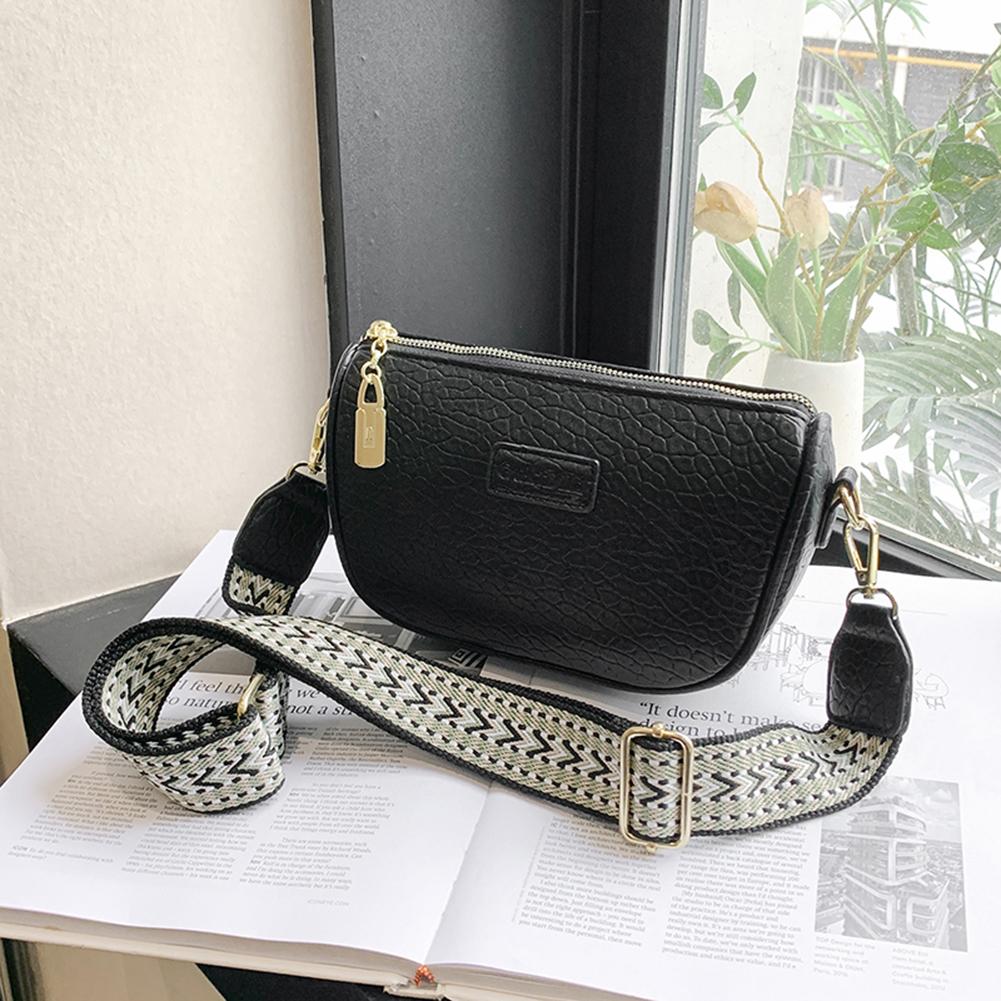 Solid PU Leather Shoulder Bag Fashion Designer Handbags Messenger Bags For Women Casual Crossbody Bags