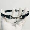 2026 Neues Punk Dark PU-Leder Kreuz Choker Halsband Tägliche Schlüsselbein Kette Halsband Damen
