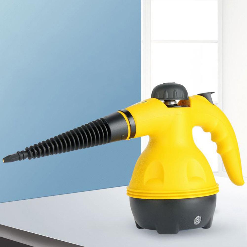 High Temperature Electric Steam Cleaner Portable Handheld Pressurized Steam Cleaner Safety Lock Attachments for Carpets Curtains