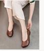 Large Size Single Shoes Women's 2026 Spring and Autumn New Style Commuting Flat Bottom Square Head Shallow Mouth Casual Comfortable Lazy Shoes