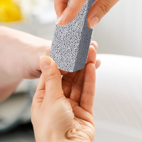 Heel Exfoliant, Heel Scraper, Glass, Foot Pumice Stone for Calluses and Calluses On Feet and Heels, 3-pack, Unisex