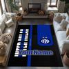 Inter Milan Personalized Name Carpet Perfect for Study room Game Room Dormitory Balcony Antislip Carpet Anime Office Decor