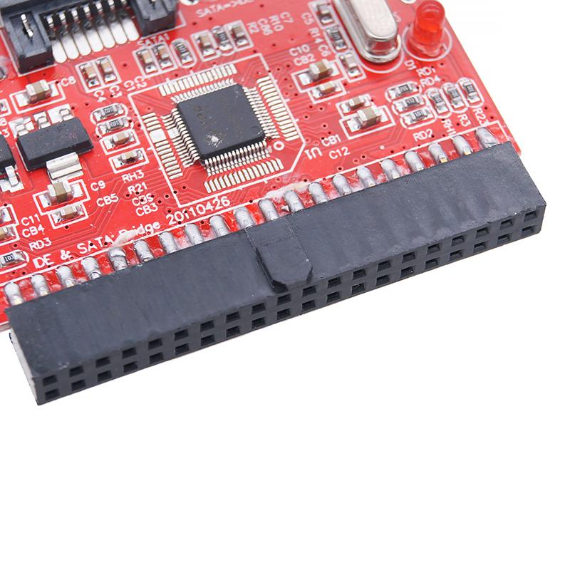IDE To SATA Adapter SATA To IDE Converter Bidirectional Conversion 100/133 HDD/SSD/CD/DVD Riser Card for PC Desktop JM20330 Chip