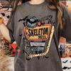 The Skeleton Motel Retro Funny Halloween Tshirt, Haunted Mansion Halloween, Trendy Halloween Tshirt, Horror Halloween Tshirt, Skeleton Tee