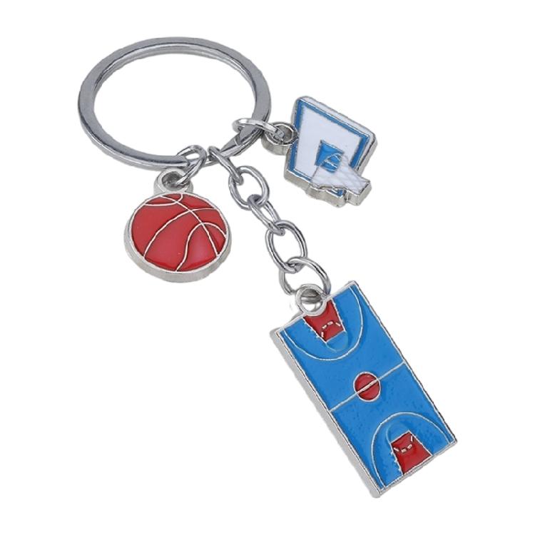 Unique Football/Basketball/Badminton/Table Tennis Pendant Keychain Key Holder Fashion Statement Accessory