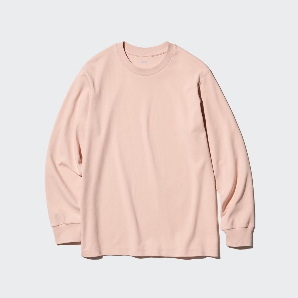 

Футболка с круглым вырезом UNIQLO JAPAN Soft Touch с длинными рукавами 11 PINK/L