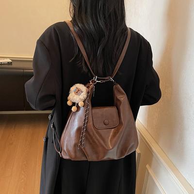 Sac fourre-tout bandoulière pour femmes, grande capacité, nouveau automne et hiver, haut de gamme, rétro, épaule, navetteur, sac à dos