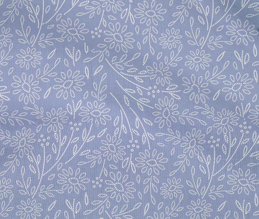 oneOone Cotton Flex Fabric Artistic Floral Sashiko Print Fabric Prints by Yard 40 Inch