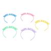 10 st Födelsedagshårband Ljusa Rika Färger Lättvikt Bekväm Utsökt Hållbar Grattis på Födelsedagen