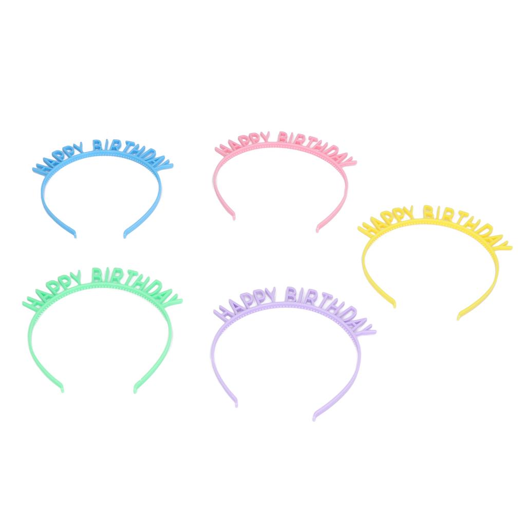 10 st Födelsedagshårband Ljusa Rika Färger Lättvikt Bekväm Utsökt Hållbar Grattis på Födelsedagen