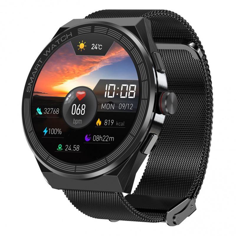 Smartwatch Pro 1.45\" Round Screen: Sport, Bluetooth Calling, NFC, Heart Rate, Alipay Enabled