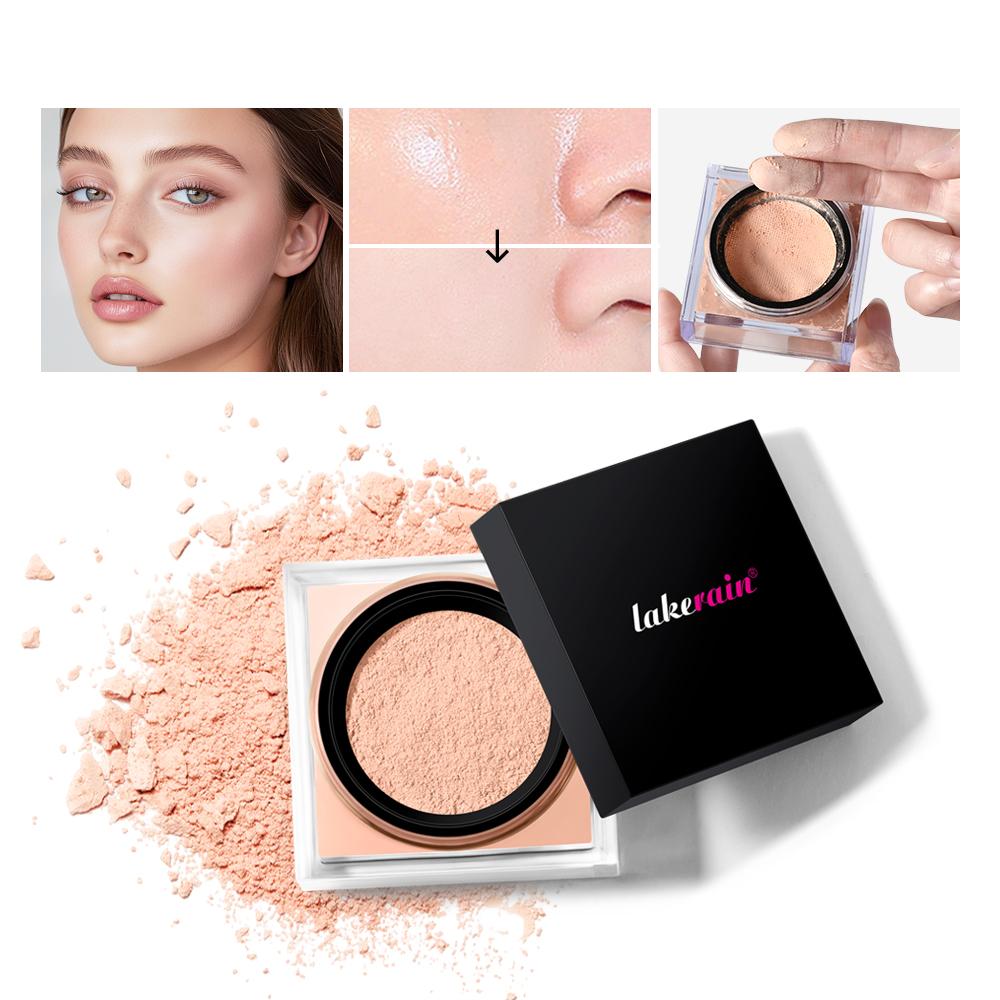 Xiaomi Loose Baking&Setting Powder and Puff Long Lasting Waterproof Oil Control Matte Setting Powder Natural Brightening Face Cosmetics