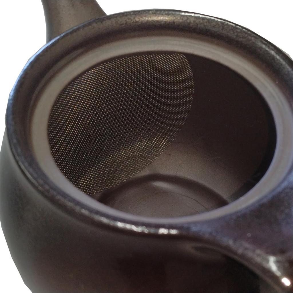 Banko Ware "Generous Pour" Teapot, Large Capacity, Serves 2-3 People, Approx. 420ml, Size 2, Earthen Fragrance, Made in Japan, 18368