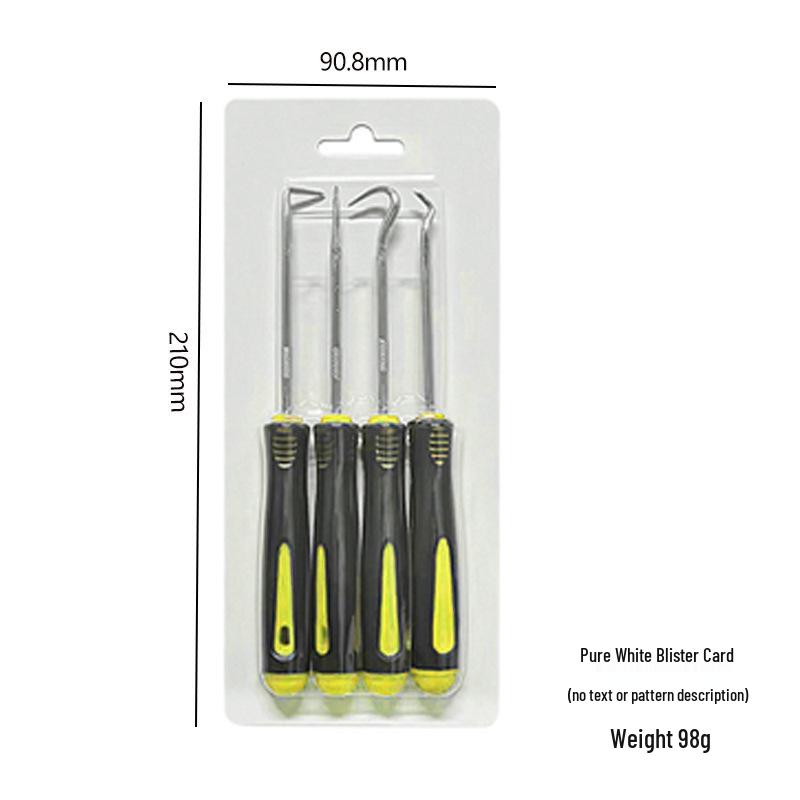 Sofort verfügbar 4-teiliges Mini-Wellendichtring-Haken & Dichtungsentferner-Werkzeugset