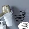 Wall Mounted Electric Hair Dryer Holder Toilet Bathroom Hairdryer Storage Rack Shelf Hole Free