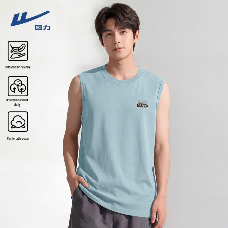 Warrior Men's Pure Cotton Loose-Fit Vest