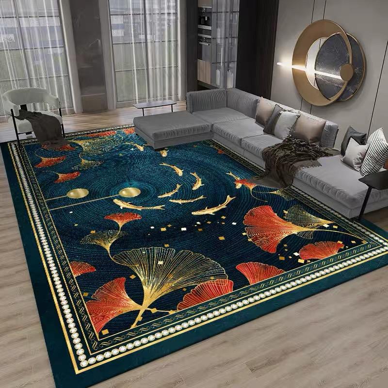 Crystal Velvet Carpet Living Room Simple Nordic Wind Room Sofa Table Mat Large Area Household Dirt Resistant Floor Mat