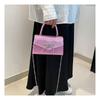 Fashion Sequins Handbag Small Square Bag Female Trend Bowknot Commuter Single Shoulder Crossbody Bag