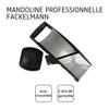 Mandoline professionnelle avec protège main en acier inoxydable fackelmann handmade tradition