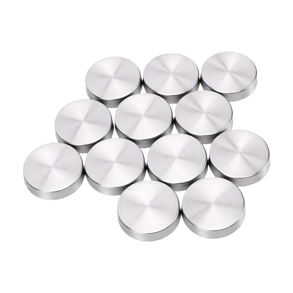 12pz Acciaio Inossidabile Specchio Chiodi Tappi Decorativi a Vite Acciaio Inossidabile 304 per Fissaggio Vetro Mobili