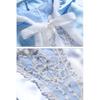 Cinderella Princess Dress Girls Snow White Fancy Party Costume Halloween Dress Up Outfit Size 150  7-8 Years Blue