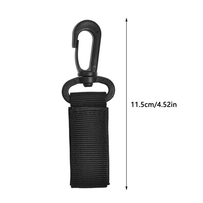 Outdoor Camping Nylon Belt Metal Hanging Carabiner Backpack Hook Clasp Survival Gear Keychain Outdoor Tools Key Chain Accessory