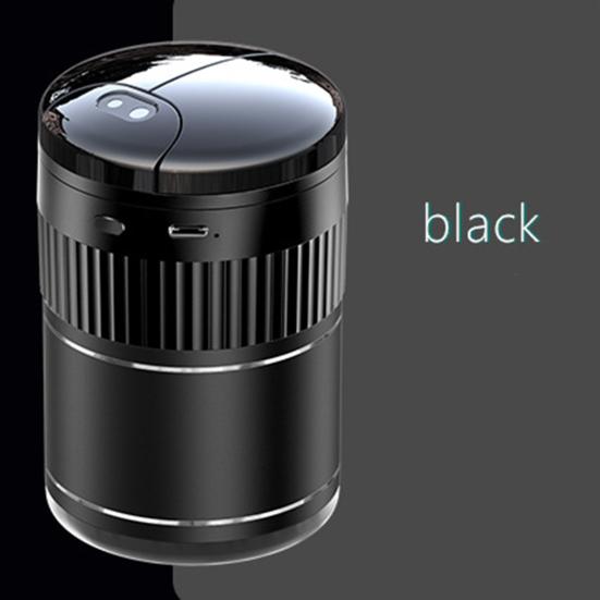 Ashtray Automatic Opening Closing Infrared Sensor USB Rechargeable Smokeless Light-Sensitive Mirror Ashtray Interior Accessory