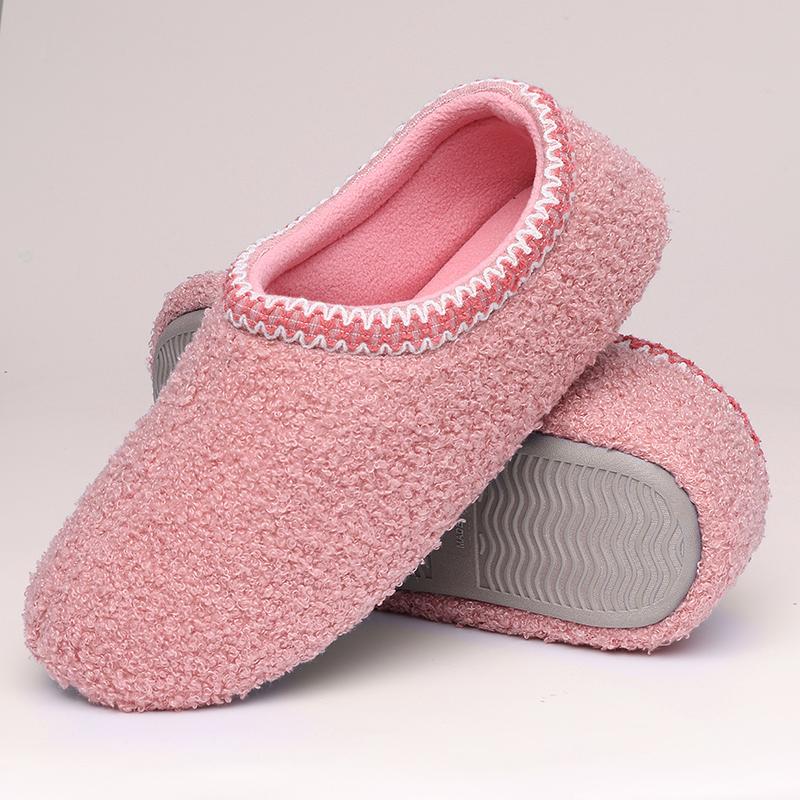 Fashion Litfun Soft Women Slippers Winter Warm Fashion Casual Slippers Outdoor Wear-resistant Rubber Sole Shoes Indoor Flat Women Shoes