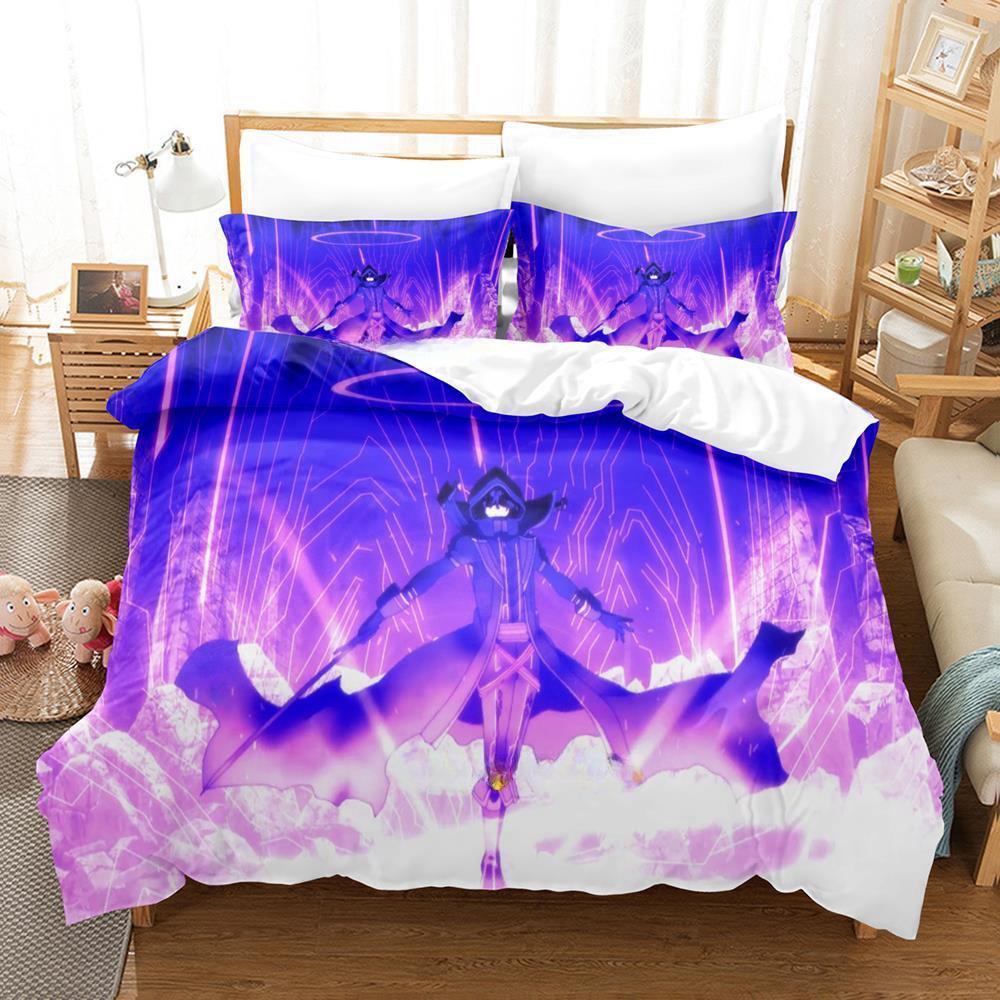 The Eminence In Shadow Cid Kagenou Bedding Set Cartoon Anime Three-piece Set Adult Kid Bedroom Duvet Cover Sets Home Textiles