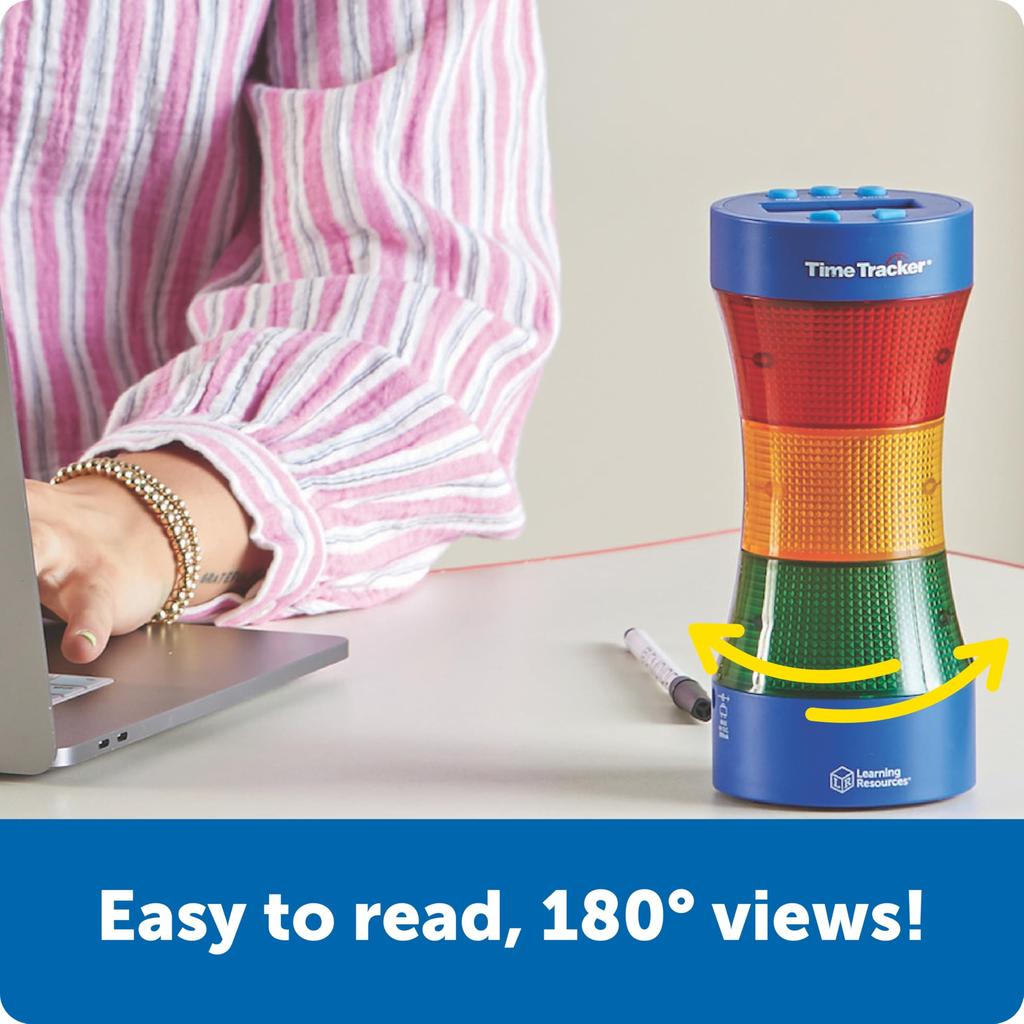 Learning Resources Time Tracker(R) Classroom Timer - Lights and Rings! Classroom Timer LER 6900
