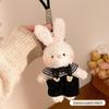 Long-Eared Rabbit Plush Keychain - Handmade Cartoon Pendant Ornament