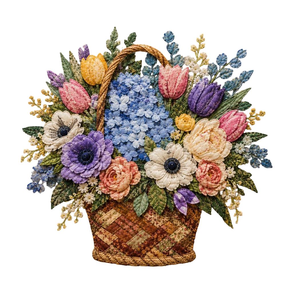 Kit de Materiales de Acolchado Patchwork Floral para Costura y Proyectos DIY