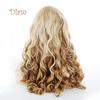 Perucă ondulată blondă Tenfyer, la modă pentru femei, cu păr natural ondulat, peruci cosplay