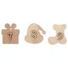 Clips Xmas Ornament Countdown Hanging Tags Wooden Pendant Number Label Christmas Advent Calendar