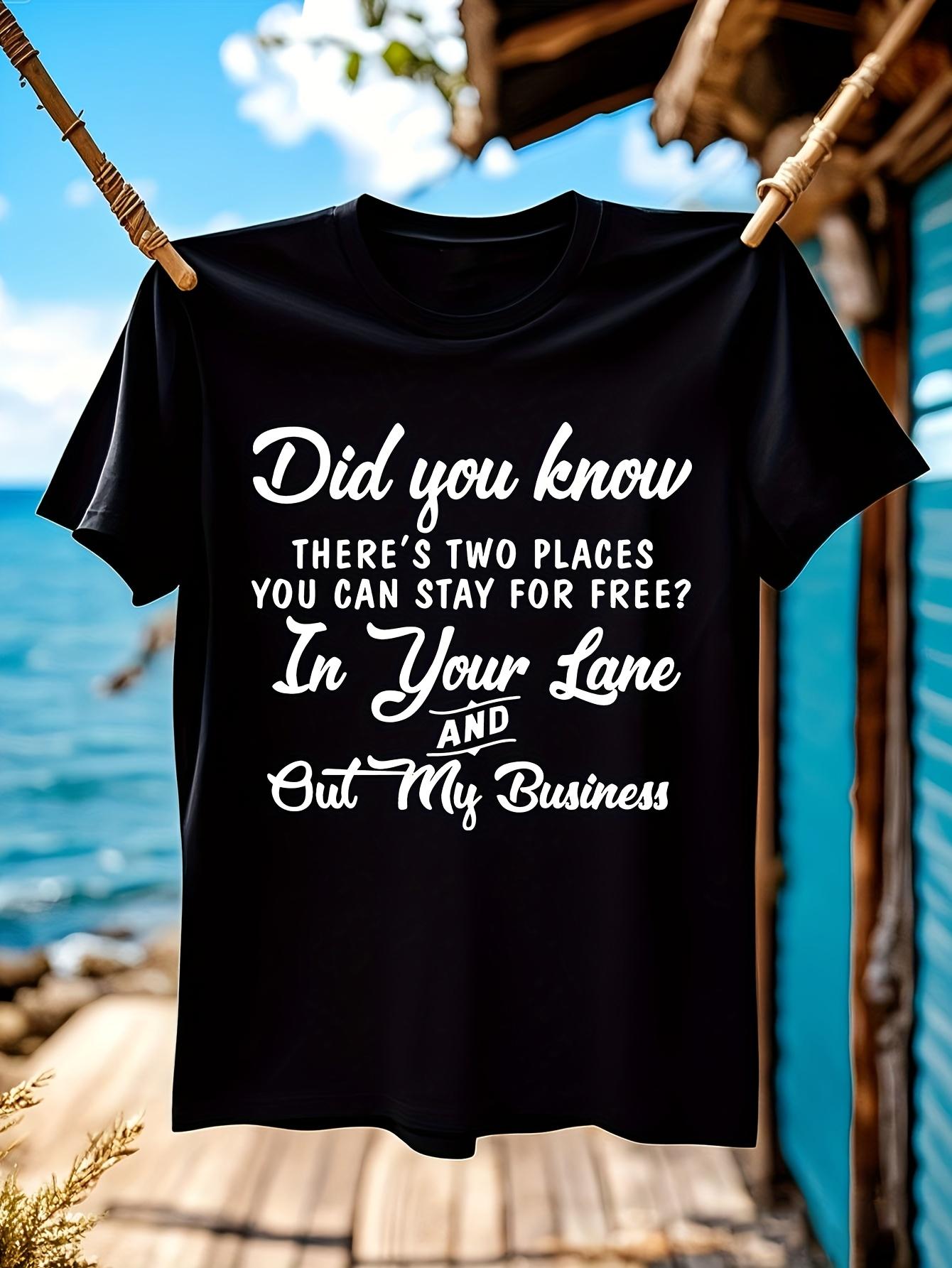 Wo Black Crew Neck Tshirt with Did You Know Theres Two Pl... XXXL