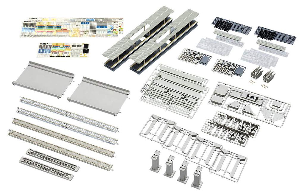 TOMYTEC TOMIX N Gauge Elevated Hierarchical Station Extension 91044 Railway Model Supplies Double-Track
